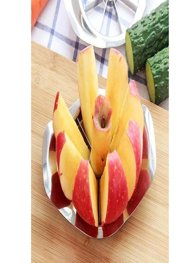 Ervio Apple Cutter with 8 Sharp Stainless Steel Blades & Non-Slip Handle | Apple Slicer Fruit Cutter for Kitchen | Easy & Quick Fruit Slicing Tool for Apples, Pears & More - Image 4